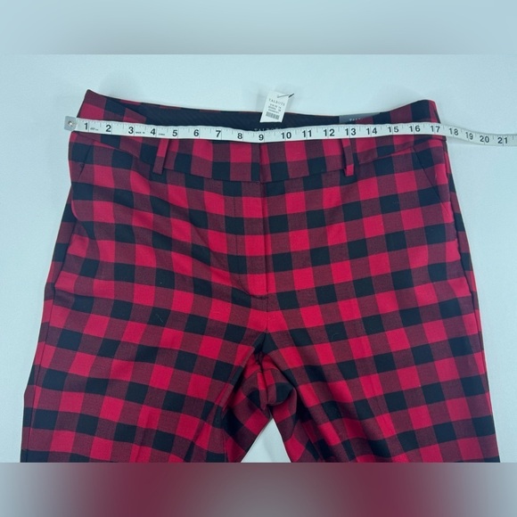 NWT Talbots Hampshire Ankle Buffalo Plaid Wool Blend Pants Size 12 - Picture 7 of 12